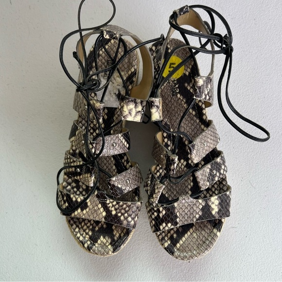 Micheal Michael Kors snake print espadrilles sandals size 5 - Picture 2 of 8